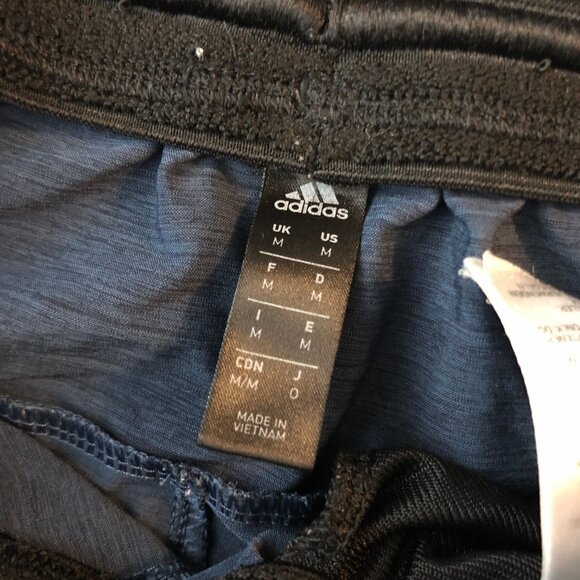 Adidas Mens Axis Heathered 2.0 Stretch Athletic Shorts Blue Size M - Picture 3 of 5